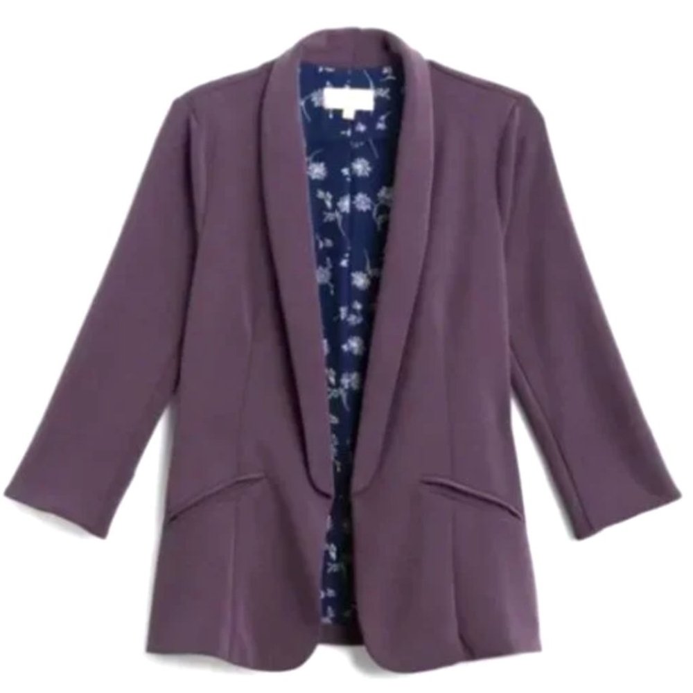 SKIES ARE BLUE HANNAH MODAL SCUBA BLAZER STITCH FIX SZ XXL